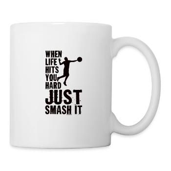 Volleyball volley serve volleyball player - Mug - white - Right