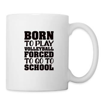 Volleyball volley servir joueur de volley-ball - Mug blanc - blanc - Droite