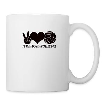 Volleyball volley servir joueur de volley-ball - Mug blanc - blanc - Droite