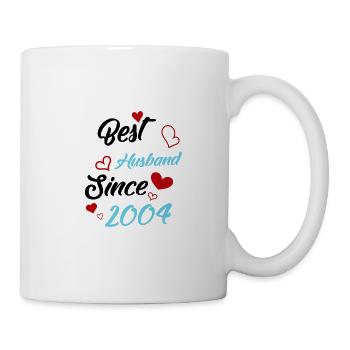 Bester Ehemann seit 2004 Hochzeit - Tasse - Weiß - Rechts