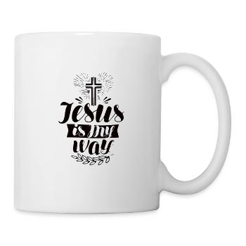 Christentum Jesus Religion Glaube Kreuz Gebet - Tasse - Weiß - Rechts