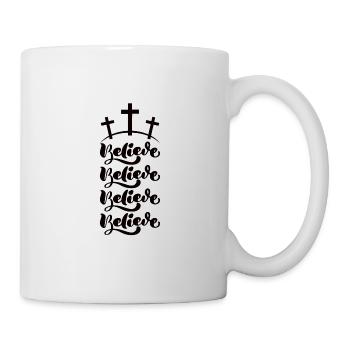 Christentum Jesus Religion Glaube Kreuz Gebet - Tasse - Weiß - Rechts