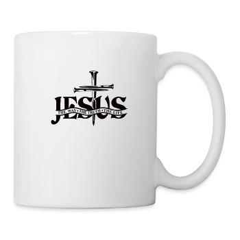 Christentum Jesus Religion Glaube Kreuz Gebet - Tasse - Weiß - Rechts
