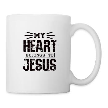 Christentum Jesus Religion Glaube Kreuz Gebet - Tasse - Weiß - Rechts