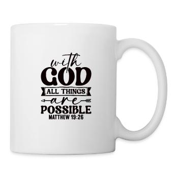 Christentum Jesus Religion Glaube Kreuz Gebet - Tasse - Weiß - Rechts