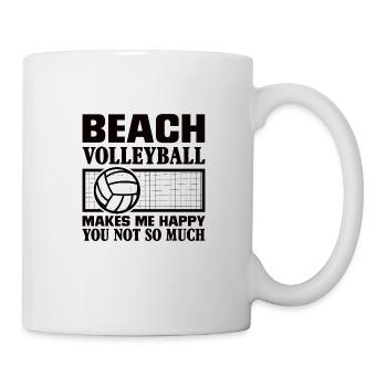 Volleyball Volley Aufschlag Volleyballspieler - Tasse - Weiß - Rechts