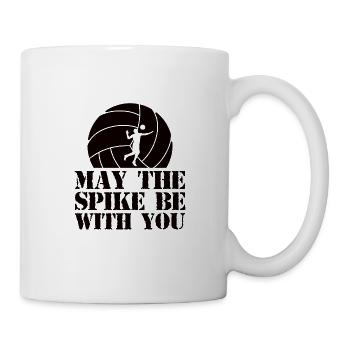 Volleyball volley servir joueur de volley-ball - Mug blanc - blanc - Droite