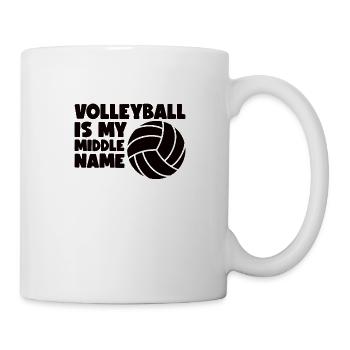 Volleyball volley servir joueur de volley-ball - Mug blanc - blanc - Droite