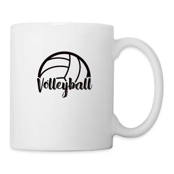 Volleyball volley servir joueur de volley-ball - Mug blanc - blanc - Droite