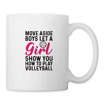Volleyball Girls Volleyball Player Woman Ball - Mug - white - Right