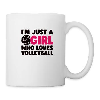 Volleyball Girls Volleyball Player Woman Ball - Mug - white - Right