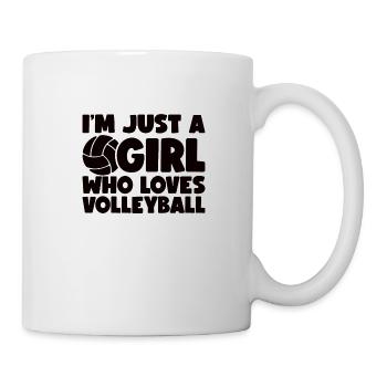 Volleyball Girls Volleyball Player Woman Ball - Mug - white - Right