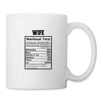 Crazy Wife Husband Gift Funny - Mug - white - Right