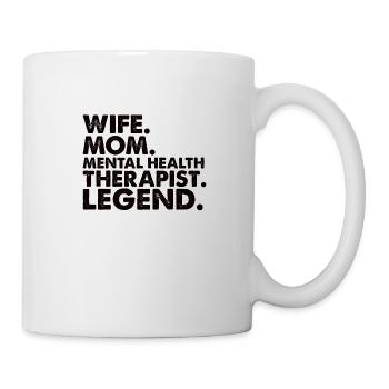Mom Wife Psychotherapist Profession Gift - Mug - white - Right