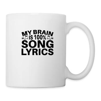 Musicien vinyle Musique rétro Vinyle Vintage Musique Making - Mug blanc - blanc - Droite