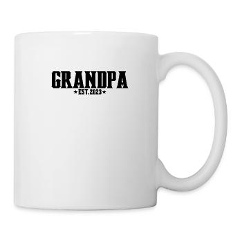Opa 2023 Enkel Großvater Enkelin Geschenk - Tasse - Weiß - Rechts