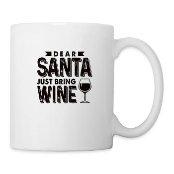 Wein trinken Weihnachten Santa Claus - Tasse - Weiß - Rechts