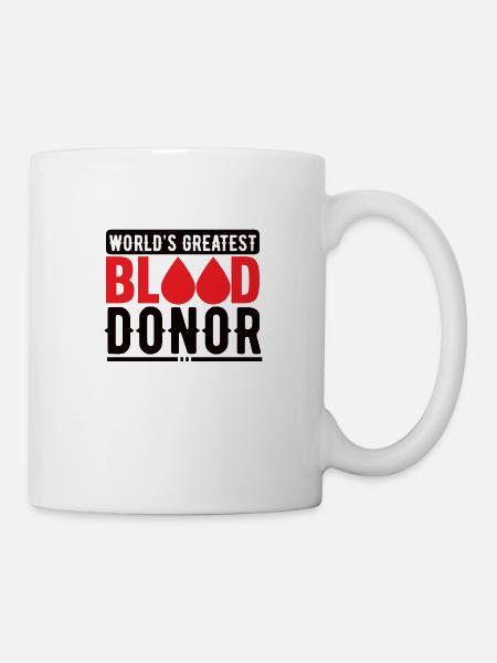 Blutspende Blutspenden Blutspender - Tasse - Weiß