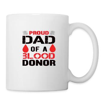 Don de sang Don de sang Don de sang Père Fils - Mug blanc - blanc - Droite