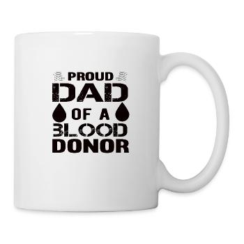 Don de sang Don de sang Don de sang Père Fils - Mug blanc - blanc - Droite
