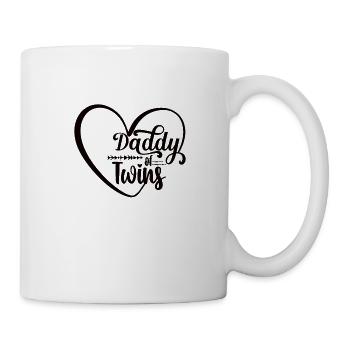 Twin daddy Father Daddy Father Twins - Mug - white - Right