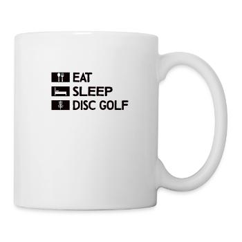 Disc Golf Disc Golf Frisbee Tree Basket Drop - Mug blanc - blanc - Droite
