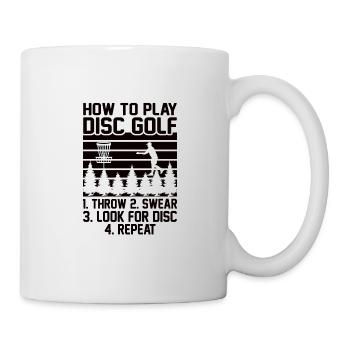 Disc Golf Disc Golf Frisbee Tree Basket Drop - Mug blanc - blanc - Droite