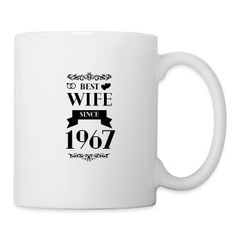 Beste Ehefrau seit 1967 Hochzeitstag - Tasse - Weiß - Rechts