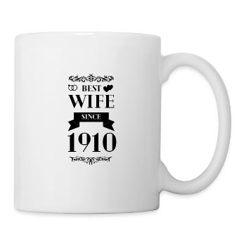 Best Wife Since 1910 Wedding Anniversary - Mug - white - Right