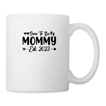 Maman 23 Annonce Mère Bébé Futur maman 2023 - Mug blanc - blanc - Droite