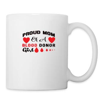 Blood donation Blood donation Blood donor Mama daughter - Mug - white - Right