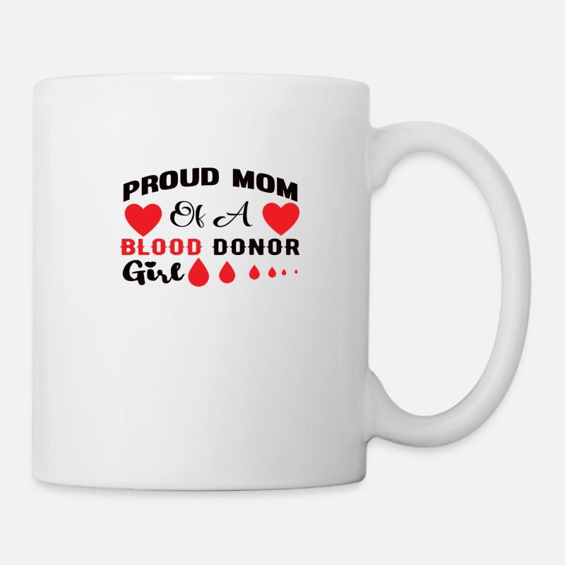 Blutspende Blutspenden Blutspender Mama Tochter - Tasse - Weiß