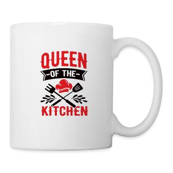 Chefköchin Beste Köchin Kochmütze Herz Muttertag - Tasse - Weiß - Rechts