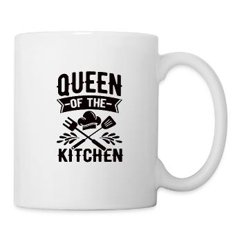 Chefköchin Beste Köchin Kochmütze Herz Muttertag - Tasse - Weiß - Rechts