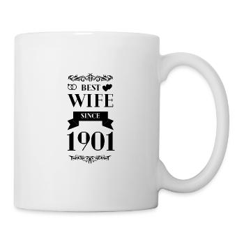 Meilleure épouse depuis l’anniversaire de mariage de 1901 - Mug blanc - blanc - Droite