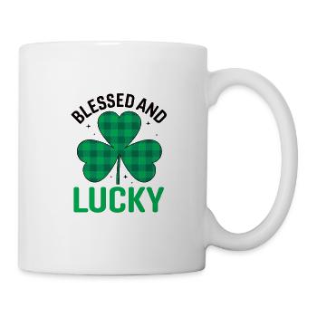 Happy Saint Patrick's Day Rainbow Gold Leprechaun - Mug - white - Right
