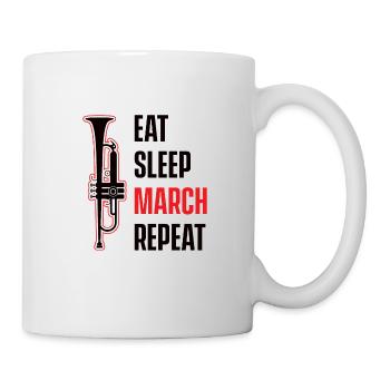 Trompete Trompeter Blasmusik Blaskapelle Trompeten - Tasse - Weiß - Rechts