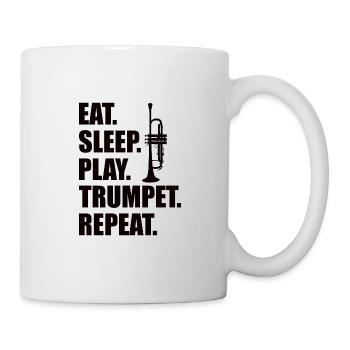 Orchestre de trompette Musicien trompettiste Cuivres Musique - Mug blanc - blanc - Droite