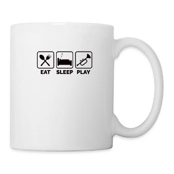 Trumpet Orchestra Musician Trumpeter Brass Music - Mug - white - Right