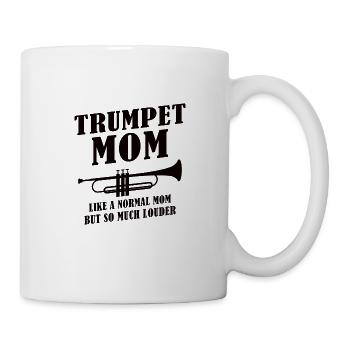 Trompette Jouant de la Mère Trompette Maman - Mug blanc - blanc - Droite