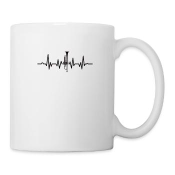 Trumpet Orchestra Musician Trumpeter Brass Music - Mug - white - Right