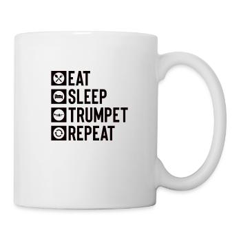 Trumpet Orchestra Musician Trumpeter Brass Music - Mug - white - Right