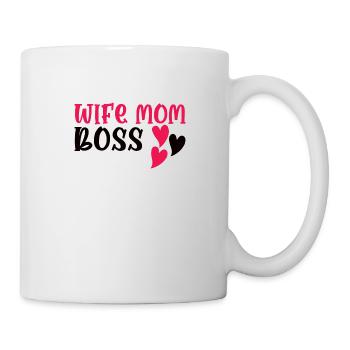 Mère Épouse Boss Fête des mères Meilleure maman Chef - Mug blanc - blanc - Droite