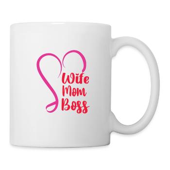 Mère Épouse Boss Fête des mères Meilleure maman Chef - Mug blanc - blanc - Droite