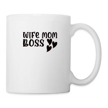 Mère Épouse Boss Fête des mères Meilleure maman Chef - Mug blanc - blanc - Droite