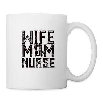 femme mère infirmière maman médecine - Mug blanc - blanc - Droite