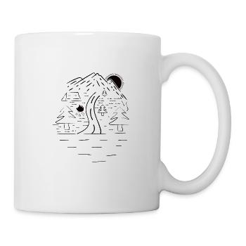 Hiking Camping Outdoor Sayings Camper Wanderer - Mug - white - Right