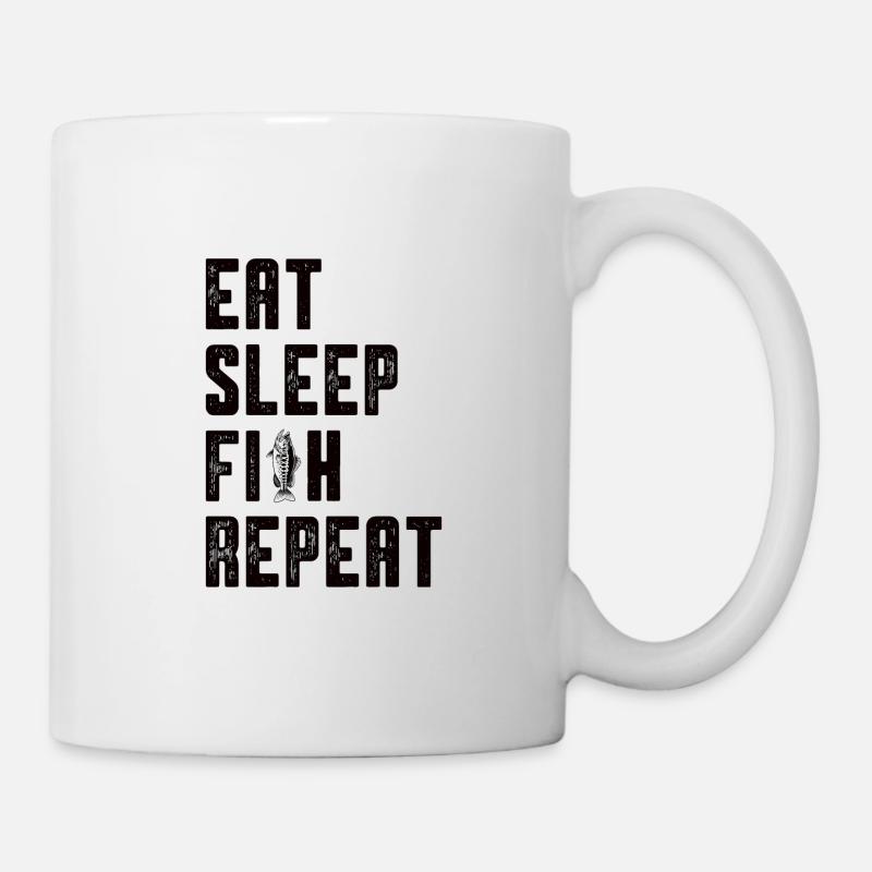 Pêche Pêcheur Pêcheur Appât Cadeau - Mug blanc - blanc