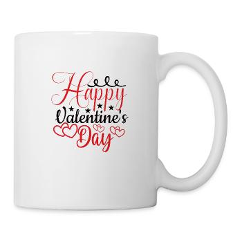 Saint-Valentin Love Hearts Couple Relation petite amie - Mug blanc - blanc - Droite