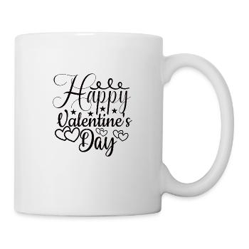 Saint-Valentin Love Hearts Couple Relation petite amie - Mug blanc - blanc - Droite